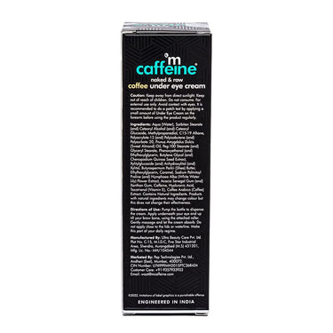 mcaffeine Dark Circle Reduction Combo With Coffee Under Eye Cream & Hydrogel Under Eye Patches Women And Men|Mcaffeine Products|Reduces Puffiness, Fine Lines, Wrinkles & Hydrates|For All Skin Types